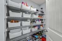 LOOK AT THIS PANTRY!!  Plenty of space for your needs