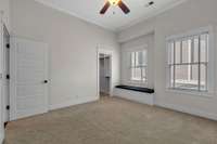 Another view of Bedroom 3, looking into the closet.