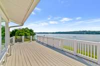 The deck is outside the primary suite.  Imagine starting your mornings here!