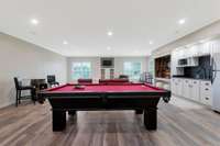 This amazing 24x35 Bonus Room is perfect for the active family whether its a game of pool, gaming, watching your favorite sport  or just a great party. The kitchenette makes it the perfect hang out.