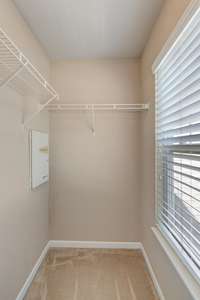 Walk-in Closet located in the front upstairs bedroom