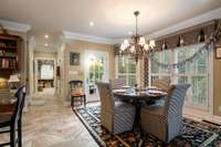 Eat in Breakfast Nook for those quiet mornings with a view of the pool