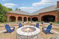 This enormous Fire Pit is the perfect gathering place for relaxation!