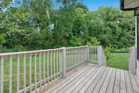 Private deck off the primary bedroom.