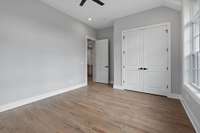 Oversized closet in this room.