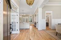 Large Entry Foyer.  Look at those floors!