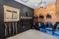 Look at the tack room!