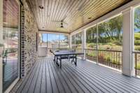 Upper level screened in porch.