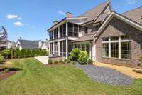 Upper and lower level screened porch.