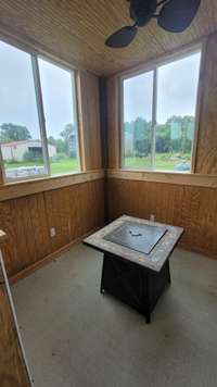 Utility room off the back porch