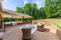 Outdoor patio with beautiful views.