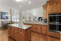 Plenty of cabinet space with Kitchen Island