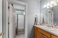 3rd Full Bathroom upstairs off Hallway shared by the 3rd & 4th Bedrooms