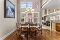 Breakfast Table adjacent to the Kitchen