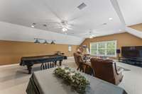 Enormous Family/Bonus Room stretching the length of a 3-car garage