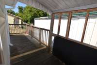 Wrap around deck partially covered