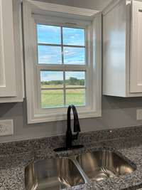 Granite countertop in the kitchen