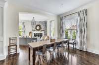 Plenty of room for a table in the breakfast area adjacent to the kitchen