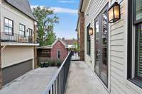 2nd floor balcony / porch off the kitchen area.