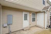 Private Patio (200 square feet) has an extra storage closet.