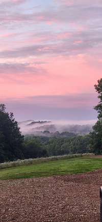 Sunset from the front porch