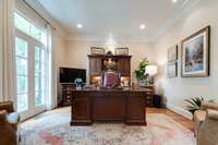 Formal Living room, currently being used as a home office.