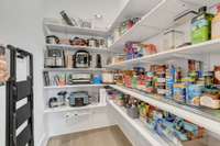 Extra large walk-in pantry