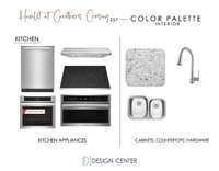 Kitchen cabinets are not shown in rendering - they are WHITE SHAKER STYLE *