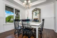 Formal Dining Room with a beautiful front yard view