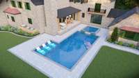 For Marketing purposes only, pool not included in the cost but True Blue Pools can provide an estimate.