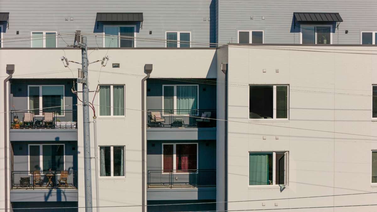 Drone view of the balcony for unit #315