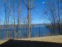 View through living area window in the fall