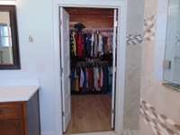 Cedar lined closet off of primary bath.