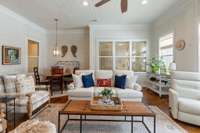 Bead-board ceilings, stained floors and tons of sunlight