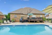 The pool has a perma salt system and there is plenty of room for patio furniture, making it a great area for lounging and entertaining. 3128 Landview Dr.   Murfreesboro, TN 37128