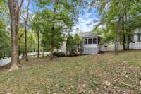 Enormous backyard-fully fenced.