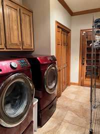 spacious laundry room.