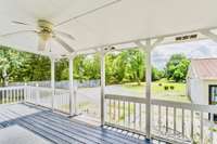 Rocking chair covered porch!