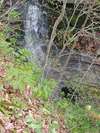 Large waterfall on property