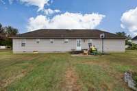 Back of house- concrete patio