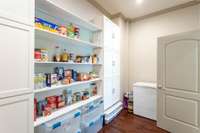 Huge pantry with plenty of storage space.