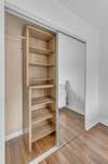 Nice organizer built in's in closet.