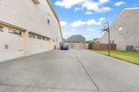 3 car garage with door access to the garage.