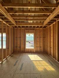 Bedroom #4 ensuite with tray ceiling.  *this home is under construction  Photo Taken 8/15/24