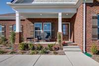 Side outside on beautiful TN days on this covered front porch