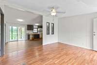 Another view of the living room with an open concept to the kitchen! 787 Finnie Simmons Rd  Woodbury, TN  37190