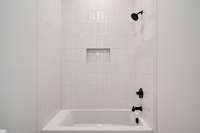 Shower/tub space.