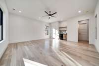 Spacious room with a wet bar!