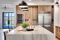 The granite countertops are just gorgeous.