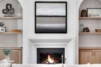 The mantels add such a nice touch.